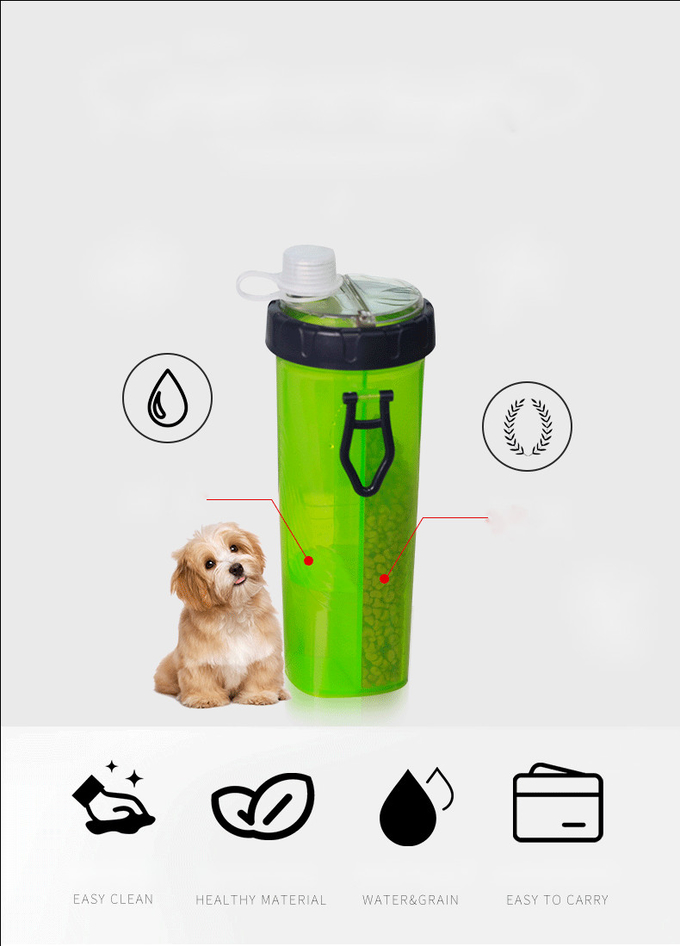 Pet Portable Water Food Cup Outdoor Dog Water Cup With Food Bowls