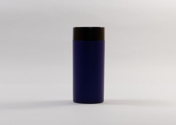 Buy cheap Blue Matted Plastic Cosmetic Jars For Powder Metalized Cap 20g from wholesalers