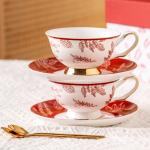 6 Pieces Promotion Ceramic Turkish Coffee Cups Set Porcelain Tee Cup Set Volume