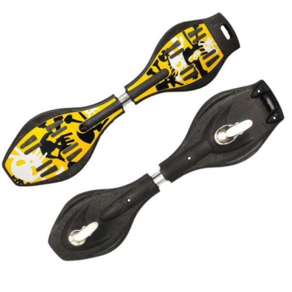 Buy cheap YOBANG wholesale OEM yellow plastic waveboard caster board skateboard kids gift from wholesalers
