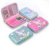 Buy cheap Sequin PU Leather EVA Pencil Box 600D Hard Pencil Case With Zipper from wholesalers
