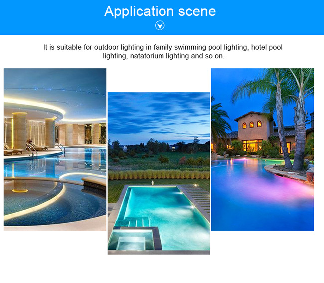 Anti Corrosion Underwater LED Spotlights 36w Ss316l Color Changing Rgb External Control