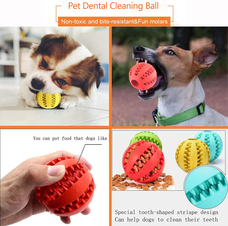 Interactive Rubber Dog Ball Sustainable Soft Rubber Toy for Custom-made Pet Play