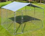 Rust Resistant Galvanized Steel 4x4m Dog Run Kennel