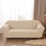 Rectangle Light Luxury Style Seersucker Solid Color Sofa Covers for Living Room