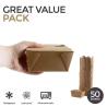 Buy cheap Biodegradable Kraft Paper Lunch Box For Food Packaging Food Container At Best Price from wholesalers