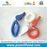Buy cheap Popular Sales Blue Plastic Wristband Coiled Holder w/Blue Custom Logo Imprinted Whistle from wholesalers
