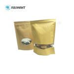 Laminated Layer Material Kraft Paper Zipper Bags Recyclable For Packing Food
