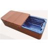 Buy cheap Lockable Swim Spa Covers Folded Hot Tub And Spa Covers Light Brown Color from wholesalers