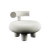 Buy cheap Hotel Modern Upholstered Dining Chairs Wool Fabric Single Seater Lounge from wholesalers