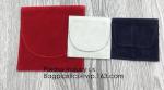 Envelop Red Velvet Christmas Pouch Promotional Red Velvet Packaging Bag For