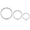 Buy cheap Fashion Steel Seamless Hinged Nose Hoop Ring Septum Clicker Ear Cartilage Tragus Helix Piercing Charming Body Jewelry from wholesalers
