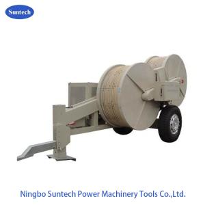China MC Nylon Bullwheel 2X55 / 1X100 Transmission Line Stringing Equipment Cable Puller Tensioner on sale
