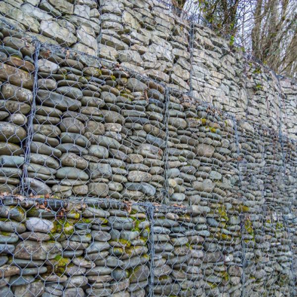 2x1x1 M Canal Reinforcement Cage Rock Retaining Wall Flexible Design Soil