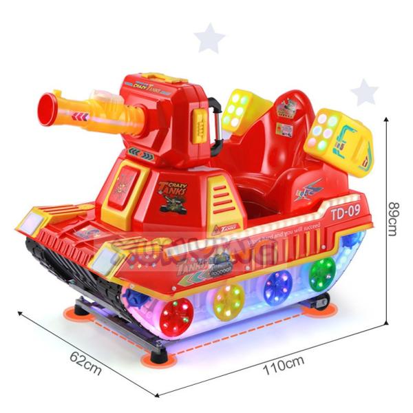 Buy cheap Interactive Kiddie Amusement Rides Happy Train Crazy Tank With Bubble Gun from wholesalers