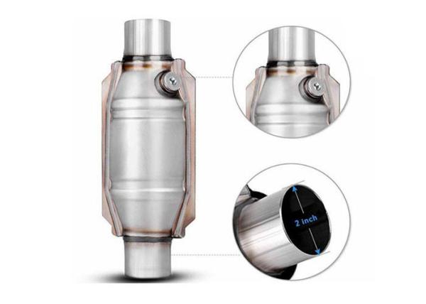 Buy cheap 2.13" Inlet Outlet 3 Way Universal Catalytic Converter OBD I OBD-II from wholesalers
