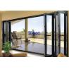 Buy cheap EPDM Glass Aluminum Folding Doors Thermal Break 2.0mm Profile Damp Proof from wholesalers