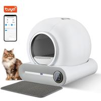 Buy cheap Tuya Intelligent Cat Litter Box Quiet Enclosed Smart Cleaning Litter Box product