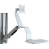Buy cheap White medical monitor trolley arm with 4 inch universal casters from wholesalers