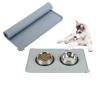 Buy cheap Cute Little Paw Design Dog Water Bowl Mat , Non - Slip No Mess Pet Feeding Mat from wholesalers