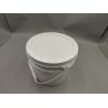 Buy cheap Series 5 Plastic Round Buckets white,tangerine 4L from wholesalers