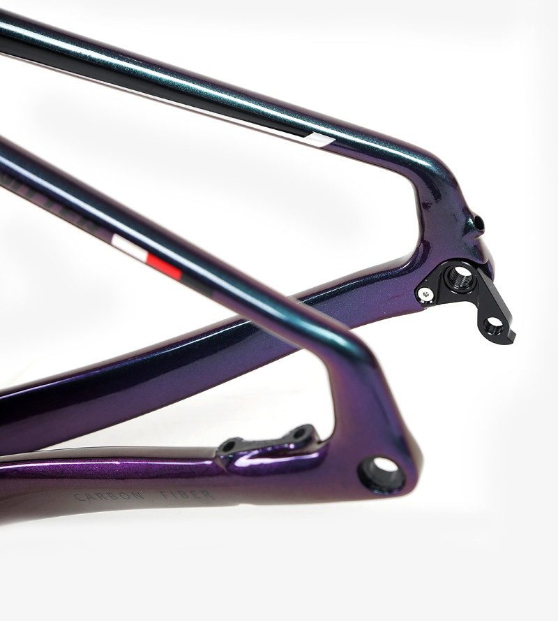 holographic black Small Carbon Road Bike Frame Set XXS for kids