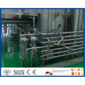 Beverage Manufacturing Soft Drink Making Machine , Soft Drink Plant Machinery