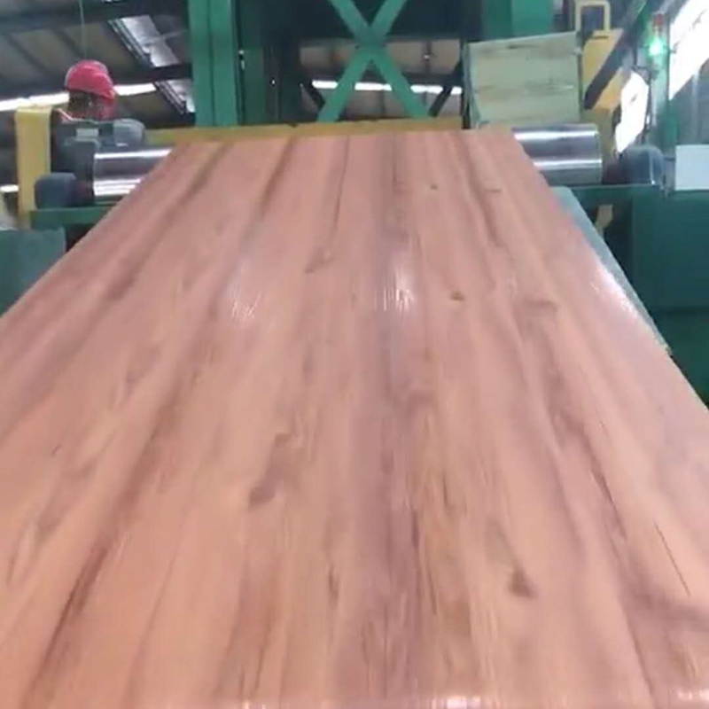Wood Roller Coated Aluminum Sheet Coil with 3-8 Tons Coil Weight and Durable Bending Welding Punching Cutting Services