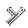 Buy cheap Custom Tee Tube Connector Stainless Steel 304 316 Tube Fittings Clamp Welding Equal from wholesalers