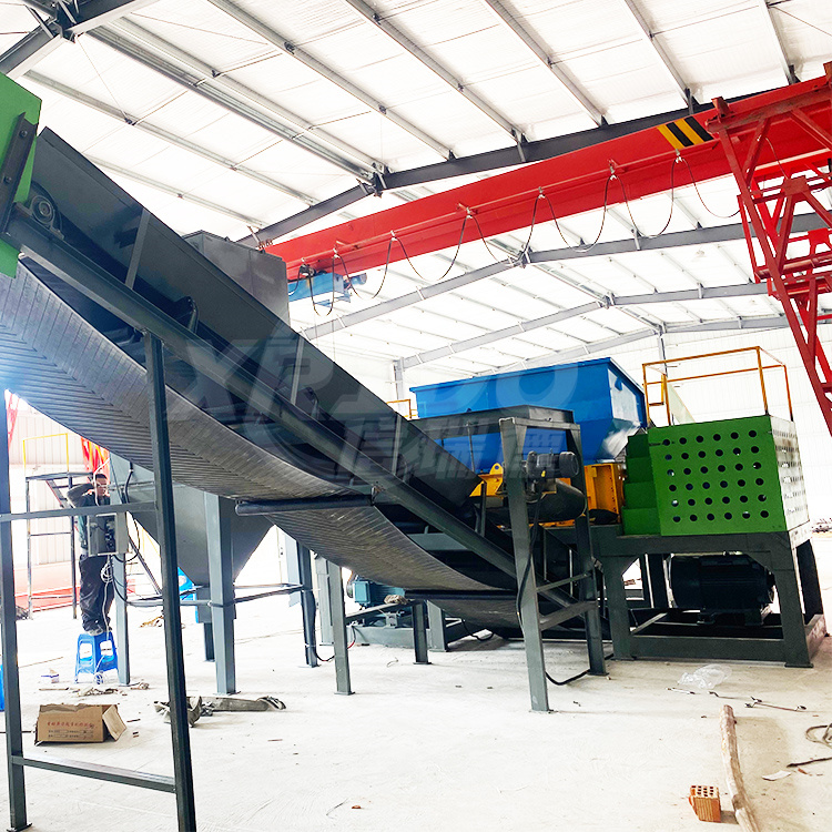 Double Shaft Shredder Machine for Scrap Metal Plastic Crusher Aluminum Iron Steel Shredding Machine Price