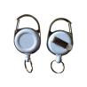 Buy cheap Retractable Colorful Metal Carabiner Round Badge Holder With PVC Strap / Key Ring / Lighter Holder from wholesalers