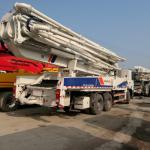 3 Axles 294KW Used Truck Concrete Pump , 47m Concrete Pump ZLJ5336THB