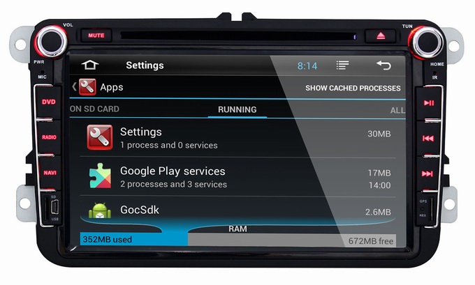 Ouchuangbo Android 4.2 DVD Stereo Radio Player for Volkswagen Caddy /Golf /MK5 /Golf Plus GPS 3G Wifi USB TV OCB-8814B