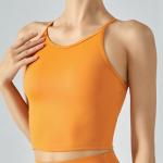 Soft Womens Sports Top Thin Shoulder Belt Breathable Fitness Bra