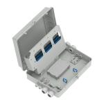 Gray 4 Port Fiber Optic Distribution Box IP65 Waterproof for Outdoor in Network