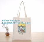Lady Fashion Cotton Canvas Bag Rope Handle Tote Shopping Bag for Girls,printed