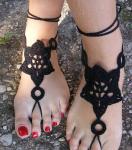 Crochet, Barefoot, Sandals, Nude, shoes, Foot, Jewelry, Beach, Wedding, Sexy,