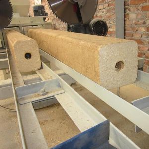 Buy cheap Double Head Pressed Wood Sawdust Pallet Block Press Machine from wholesalers