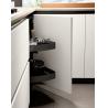 Buy cheap Customized White Lacquer Kitchen Cabinets Modern Kitchen System L Shaped from wholesalers
