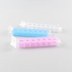 PP Portable Long Plastic Pill Box Pharmacy With Hat Cute Pill Box