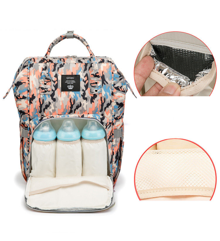 Fashion Mommy Bags Waterproof Oxford Women Backpacks Large Capacity Diaper Bag With Stroller Strap For Baby Care