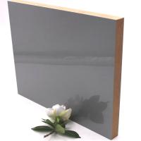 Buy cheap Non Corrosive Kitchen Cabinet Grey High Gloss MDF Panels 12mm product