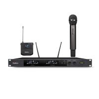 Buy cheap EIA 19" 1U UHF Wireless Microphone Dual Channel PLL Synthesized CE ROHS product