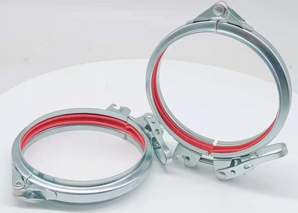 Buy cheap 250mm Red EPDM Ring Pipe Clamp Airtight Galvanized Pipe Clamp from wholesalers