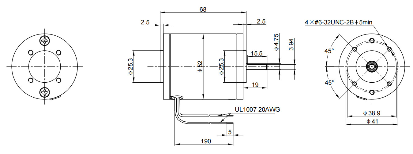 Compact Structure Automotive DC Motors Low Vibration In Bill Counter Machine