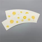 Food Grade Paper Cup Fan High Bulk PE Coated For Hot Drink