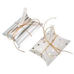 250g White Cardboard Biodegradable Paper Food Packaging Pillow Candy Box Iron