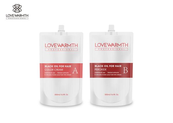 Buy cheap Herbal Extract Black Dye Shampoo , 500ml * 2 Black Shampoo For Grey Hair from wholesalers