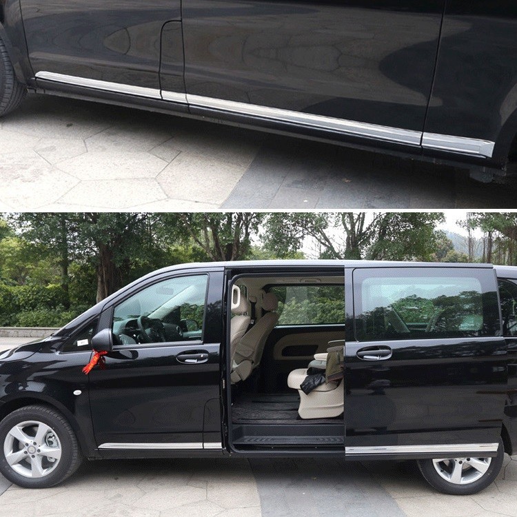 Benz Vito 2016 Auto Body Trim Parts , Side Door Moulding and Window Bezels
