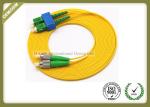 Singlemode Duplex Fiber Optic Patch Cord PVC/LSZH Jacket Yellow Colour